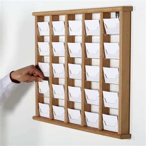 wall mounted rack card holders.